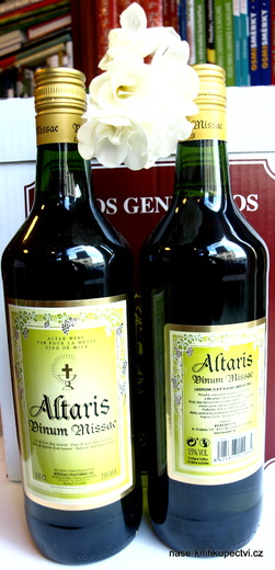Altaris vinum missae, sladké, likérové mešní víno, Španělsko
