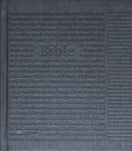 BIBLE POZNÁKOVÁ ČEP - barva antracit