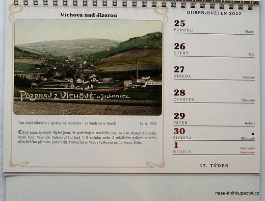 Kalendář 2022 stolní Krkonoše 3