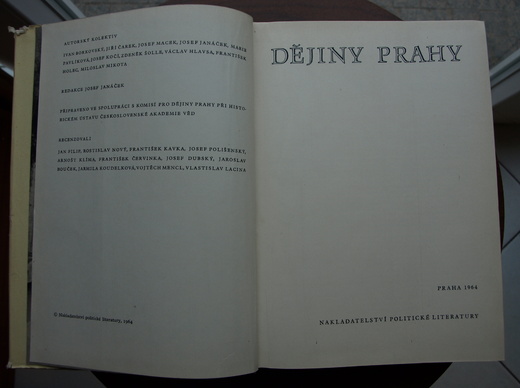 Dějiny Prahy, autorský kolektiv: Ivan Borkovský, Jiří Čapek
