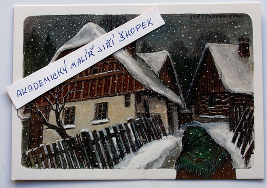 Pohled Jiří Škopek - Jílovecká ulička v Semilech