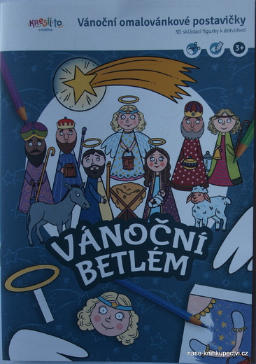 Vánoční omalovánkové postavičky