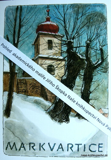 Pohled zimní Markvartice